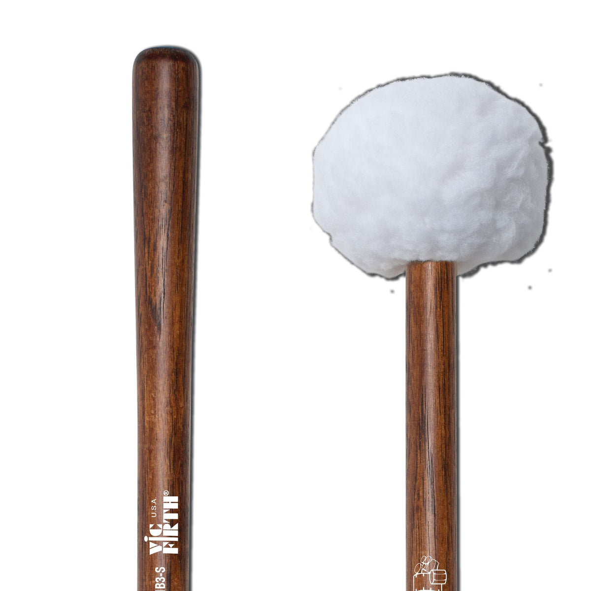 MB3S - Corpsmaster Marching Bass - Large Head, Soft Mallets