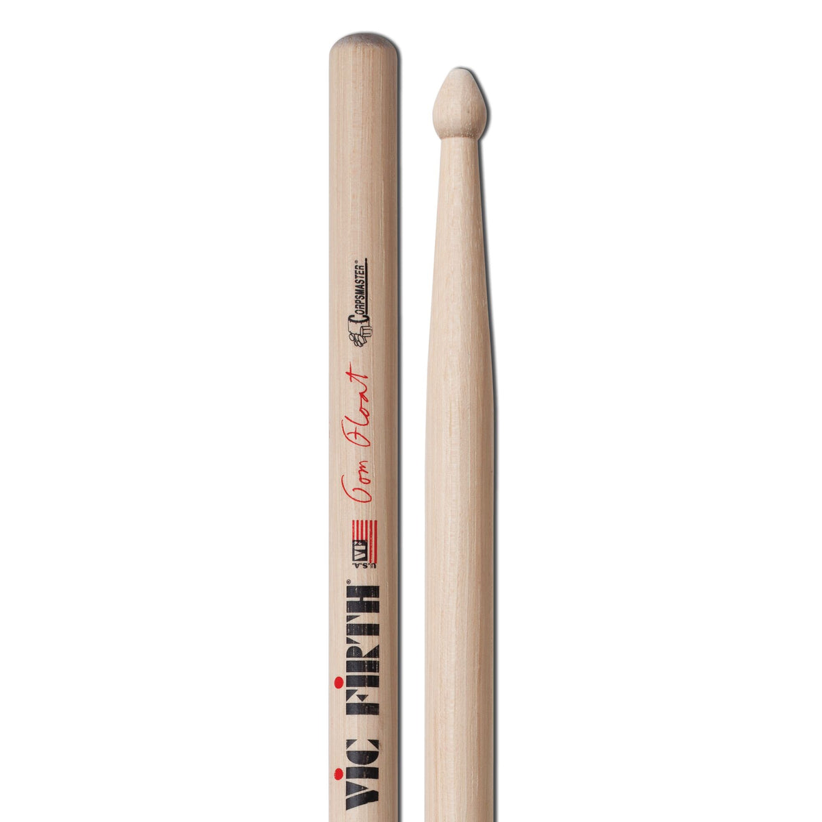 Corpsmaster Signature Snare -- Tom Float Drumsticks