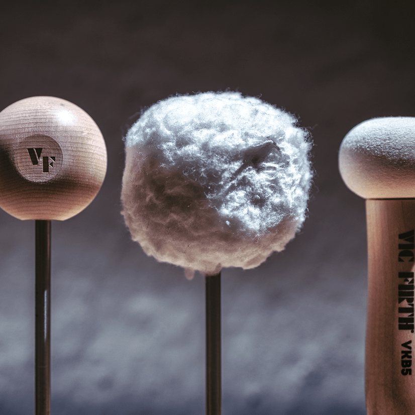 VicKick Beaters, Fleece-Covered Felt