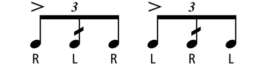 32: SINGLE DRAG TAP (TRIPLET)