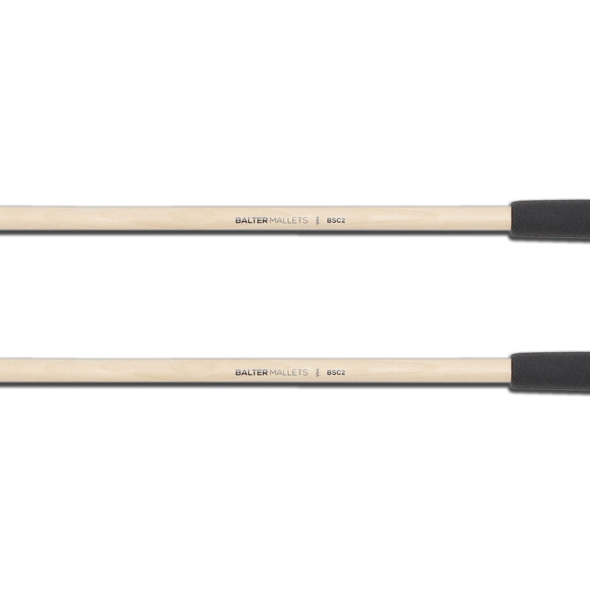 BSC2 -- Medium Soft, Black Yarn Mallets Cymbal Mallets
