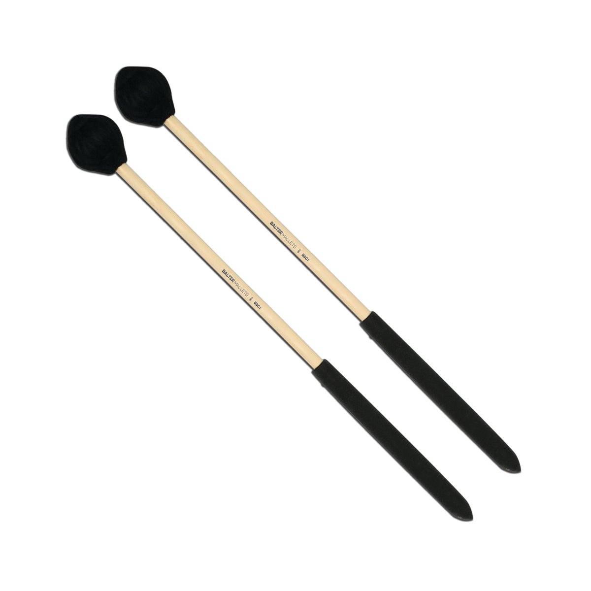 BSC1 -- Medium Hard, Black Yarn Mallets Cymbal Mallets