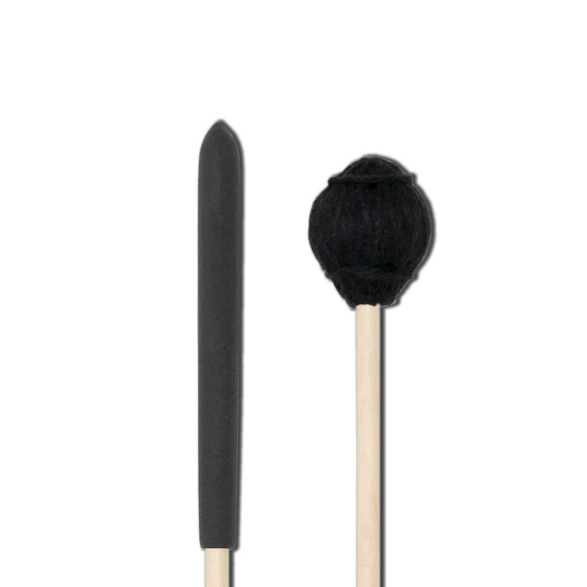 BSC2 -- Medium Soft, Black Yarn Mallets Cymbal Mallets