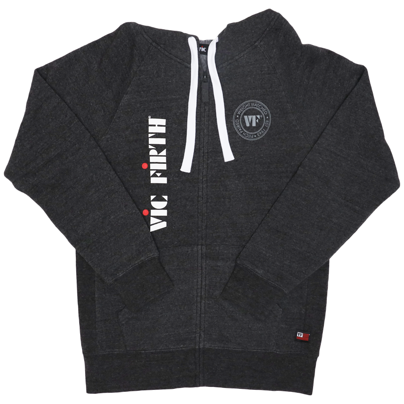 Vic Firth Zip Up Logo Hoodie